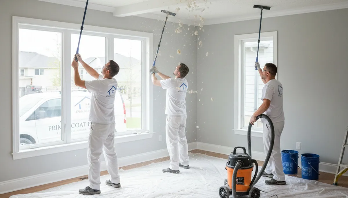Professional popcorn ceiling removal in Saint Petersburg FL for smooth, modern home interiors